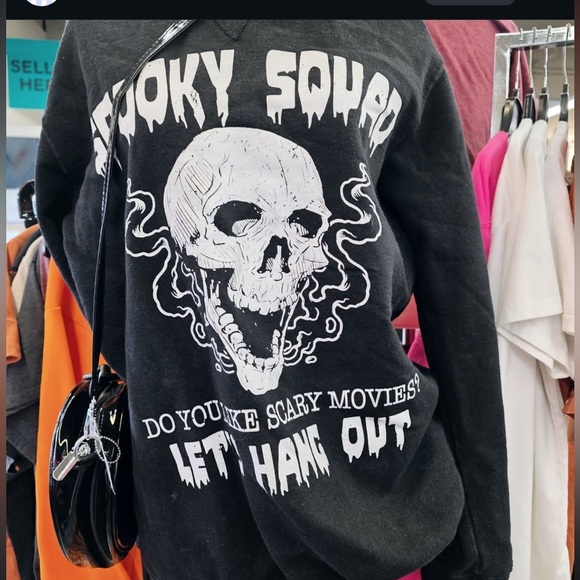 Recycled Threads Tops - GOTH GIRL sweatshirt! 🖤🖤 Halloween sweatshirt